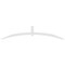 Ekena Millwork Archdale Architectural Grade PVC Gable Bracket, 108"W x 22 1/2"H x 2"D x 4"F, 5/12 Pitch GBP108X23X0204ARC00 - alternate 2